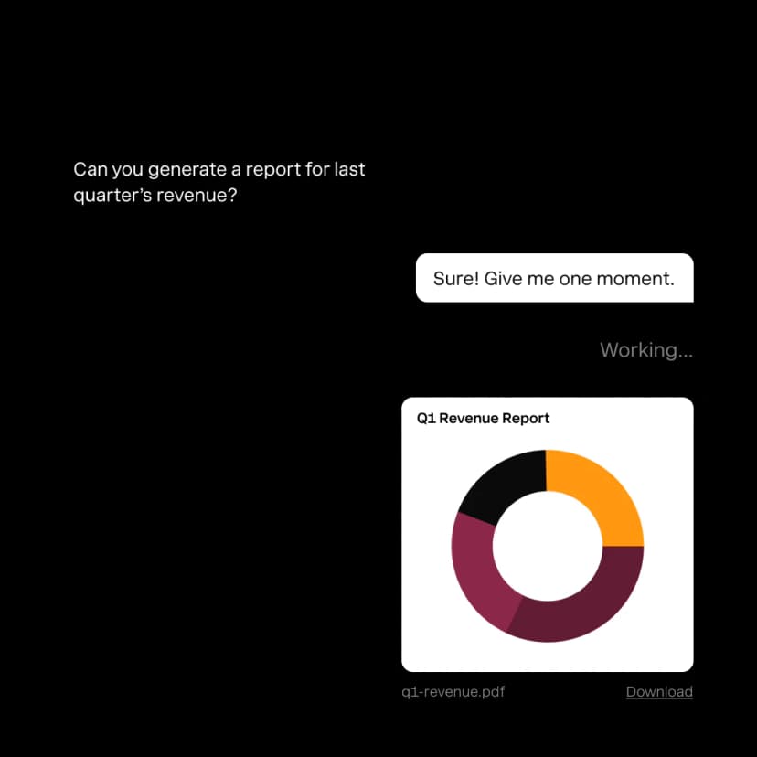 Penny generating a custom cashflow report on request